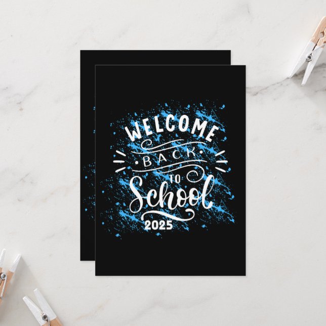 INVITACIÓN PRIMER DÍA DE LA ESCUELA BIENVENIDO DE VUELTA A LA (Anverso/Reverso In Situ)