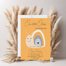 Invitación Primer Día de la Fiesta de Cumpleaños Caracol Arco