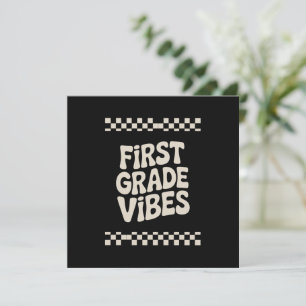 Invitación Primer Día de Primer Grado Vibraciones Regreso a l
