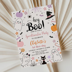 Invitación Primer Día del Boo Día de Halloween Spooktacular