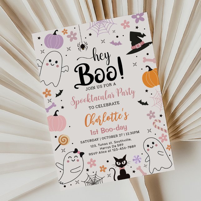 Invitación Primer Día del Boo Día de Halloween Spooktacular (Subido por el creador)