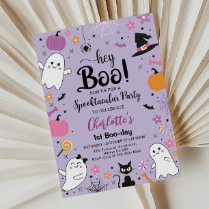 Invitación Primer Día del Boo Día de Halloween Spooktacular