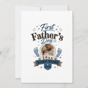 Invitación Primer Día del Padre (En blanco por dentro)