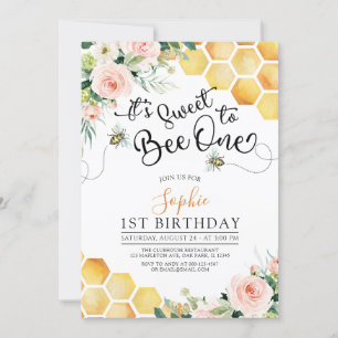 Invitación Primer día dulce para ser primer cumpleaños