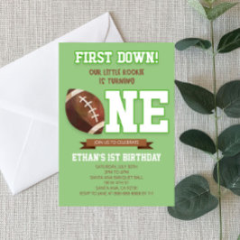 Invitación Primer Fiesta Abajo del partido Verde del Fútbol U