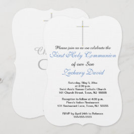 Invitación Primer hijo de la cruz de la comunión sagrada