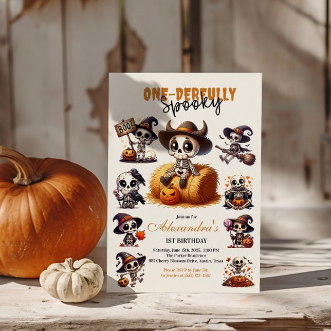 Invitación Primer nacimiento de Halloween Occidental, un deme (Subido por el creador)