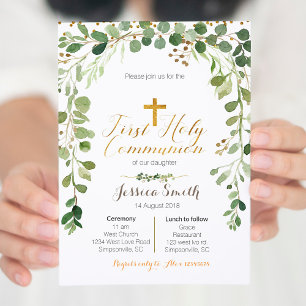 Invitación Primer niño invitado a la comunión