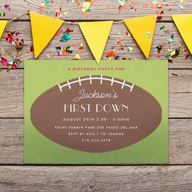 Invitación Primer partido de cumpleaños de fútbol (Subido por el creador)