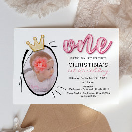 Invitación Primer partido de cumpleaños de los chicas, breve