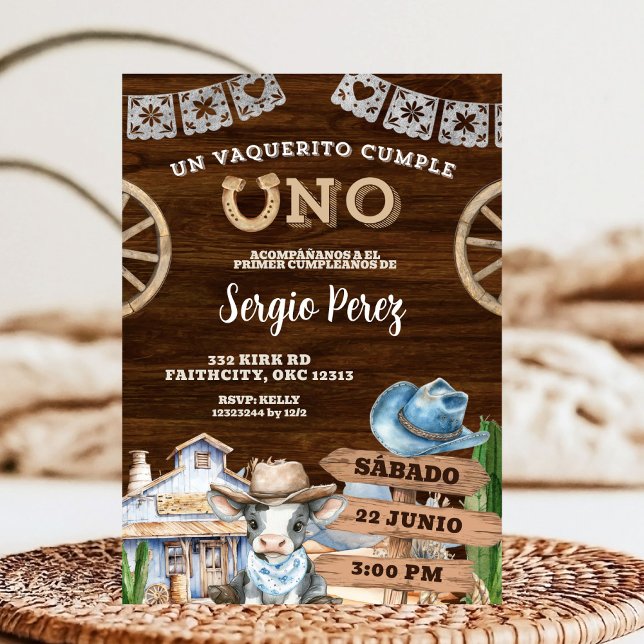 Invitación Primer Rodeo de Vaquero Español (Subido por el creador)