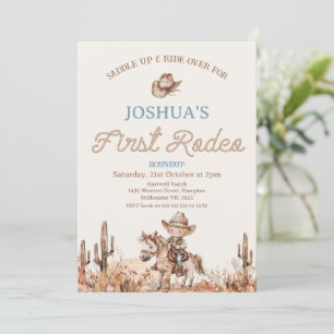 Invitación Primer Rodeo del Primer Bot Azul Marrón