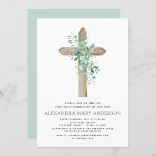 Invitación Primer Sage Eucalyptus