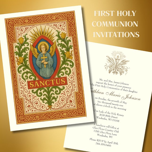 Invitación Primer santo Ángel Sanctus (Subido por el creador)