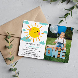 Invitación Primer viaje alrededor de la foto del sol