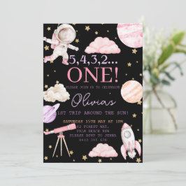 Invitación Primer viaje alrededor del Chica del Sol negro pri