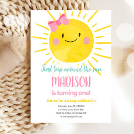 Invitación Primer viaje alrededor del cumpleaños del sol