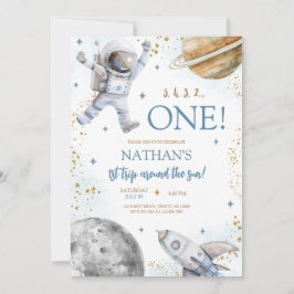 Invitación Primer viaje alrededor del cumpleaños del sol