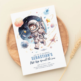 Invitación Primer viaje alrededor del espacio exterior solar