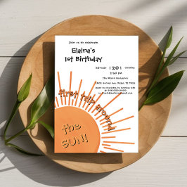 Invitación Primer viaje alrededor del primer cumpleaños del s