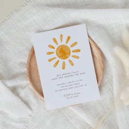 Invitación Primer viaje alrededor del primer cumpleaños del s