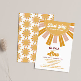 Invitación Primer viaje alrededor del primer cumpleaños del s