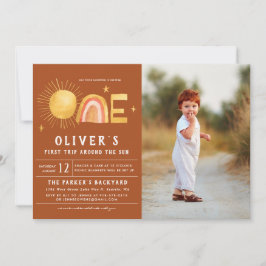 Invitación Primer Viaje Alrededor Del Sol | 1 Fiesta de cumpl