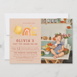 Invitación Primer Viaje Alrededor Del Sol | 1 Fiesta de cumpl