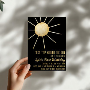 Invitación Primer viaje alrededor del Sol, Cumpleaños Sunray