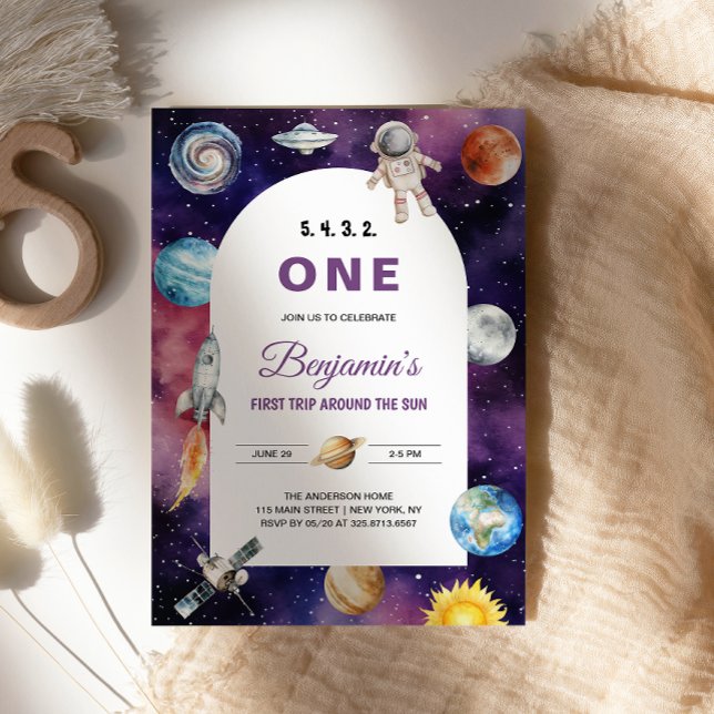 Invitación Primer Viaje De Astronauta Espacial Alrededor Del  (Subido por el creador)