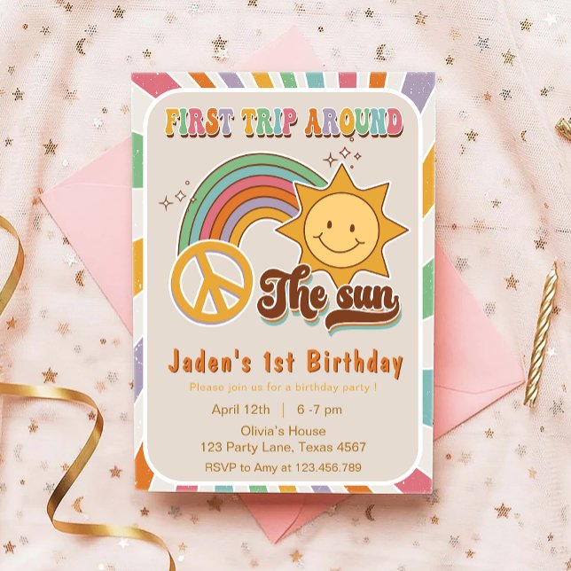 Invitación Primer viaje de Boho alrededor del cumpleaños del  (Subido por el creador)