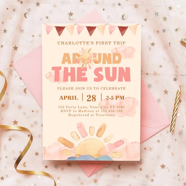 Invitación Primer Viaje De Boho Alrededor Del Fiesta Del Prim (Subido por el creador)