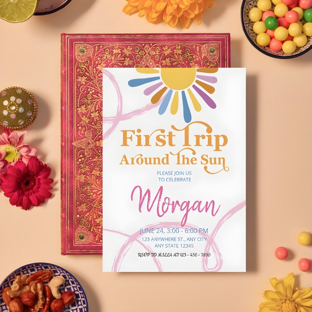 Invitación Primer viaje de Cute Girly por la fiesta del cumpl (Subido por el creador)