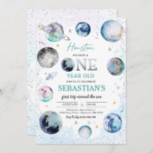 Primer Viaje De La Fiesta Del Cumpleaños Espacial