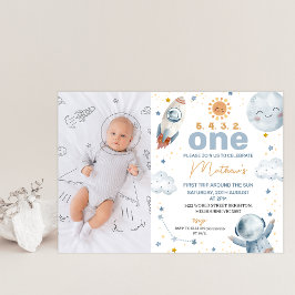 Invitación Primer viaje de Sun Photo por el primer cumpleaños