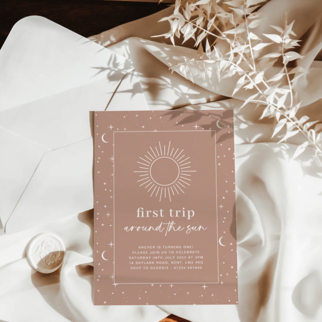 Invitación Primer Viaje De Terracota Alrededor De La Invitaci (Subido por el creador)