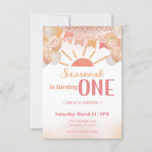 Invitación Primer viaje en paz por el cumpleaños del sol