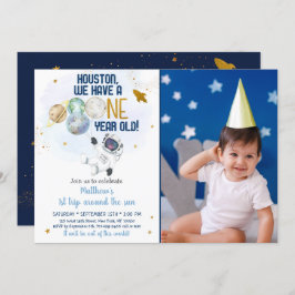 Invitación Primer viaje por el espacio astronauta por el cump