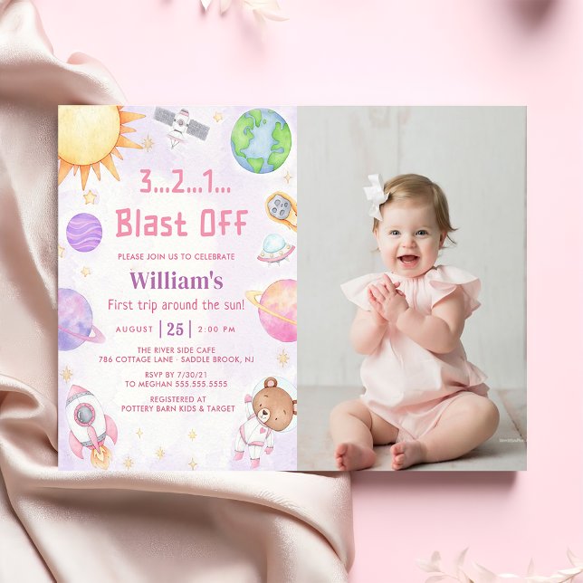 Invitación Primer viaje por el espacio astronauta por el cump (Subido por el creador)