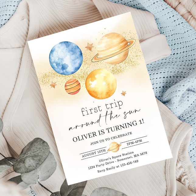 Invitación Primer viaje por el espacio astronauta por el cump (Subido por el creador)