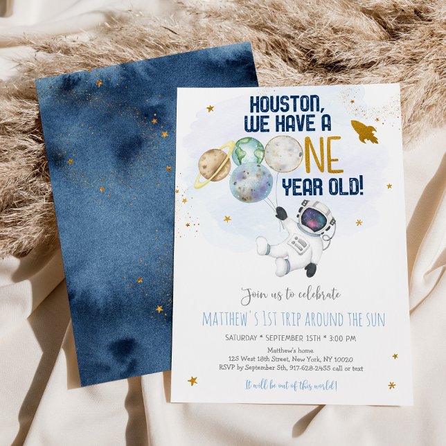 Invitación Primer viaje por el espacio astronauta por el cump (Subido por el creador)