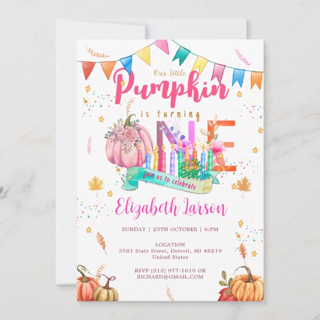 Invitación Primera Carne de Aniversario de la Calabaza del Ot (Anverso)
