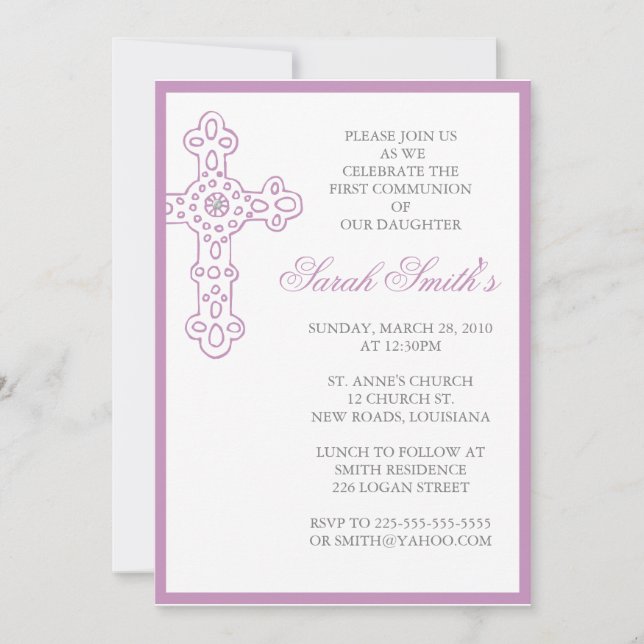 Invitación Primera Comisión (Anverso)