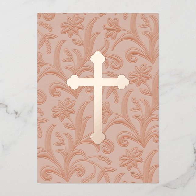 Invitación Primera Comunicación Cruz "Grabado en r (Anverso)