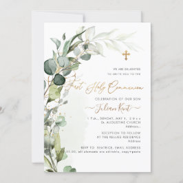 Invitación Primera Comunidad de Foliage de Goma de Vegetación