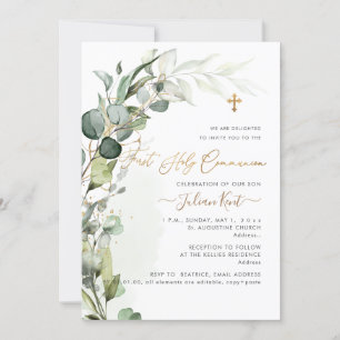 Invitación Primera Comunidad de Foliage de Goma de Vegetación