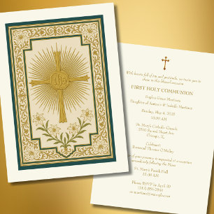 Invitación Primera Comunidad Lilies Eucaristía del Oro