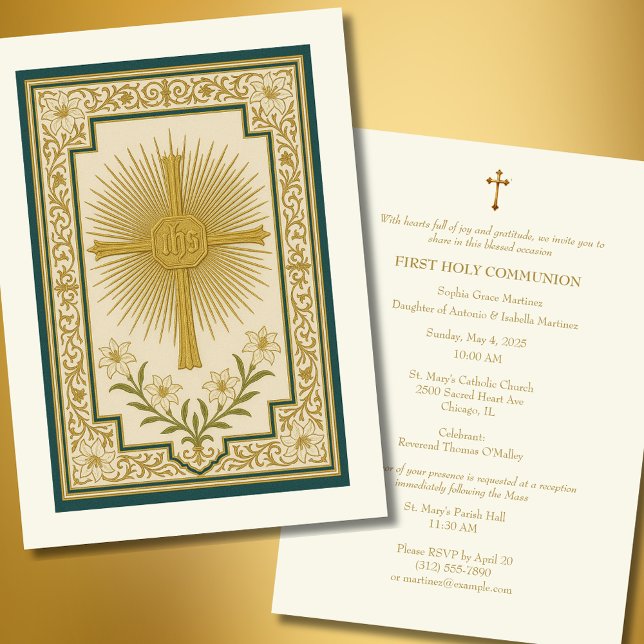 Invitación Primera Comunidad Lilies Eucaristía del Oro (Subido por el creador)