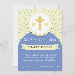 Invitación Primera Comunión.