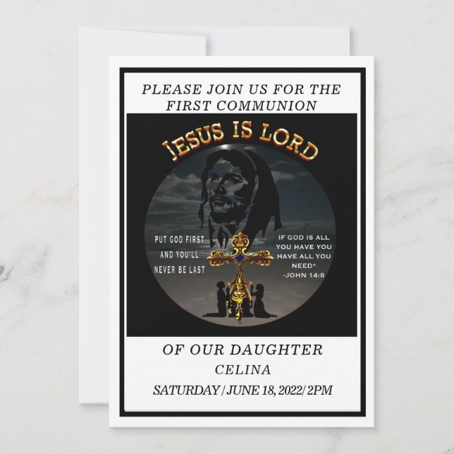 Invitación Primera Comunión (Anverso)